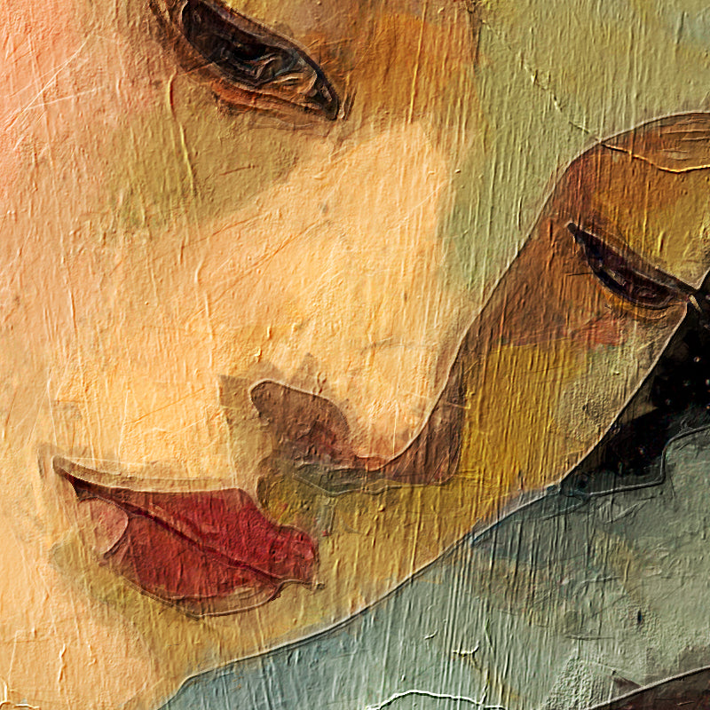 Surrealistische vrouw met vis