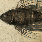 Gemälde Frau mit Fisch