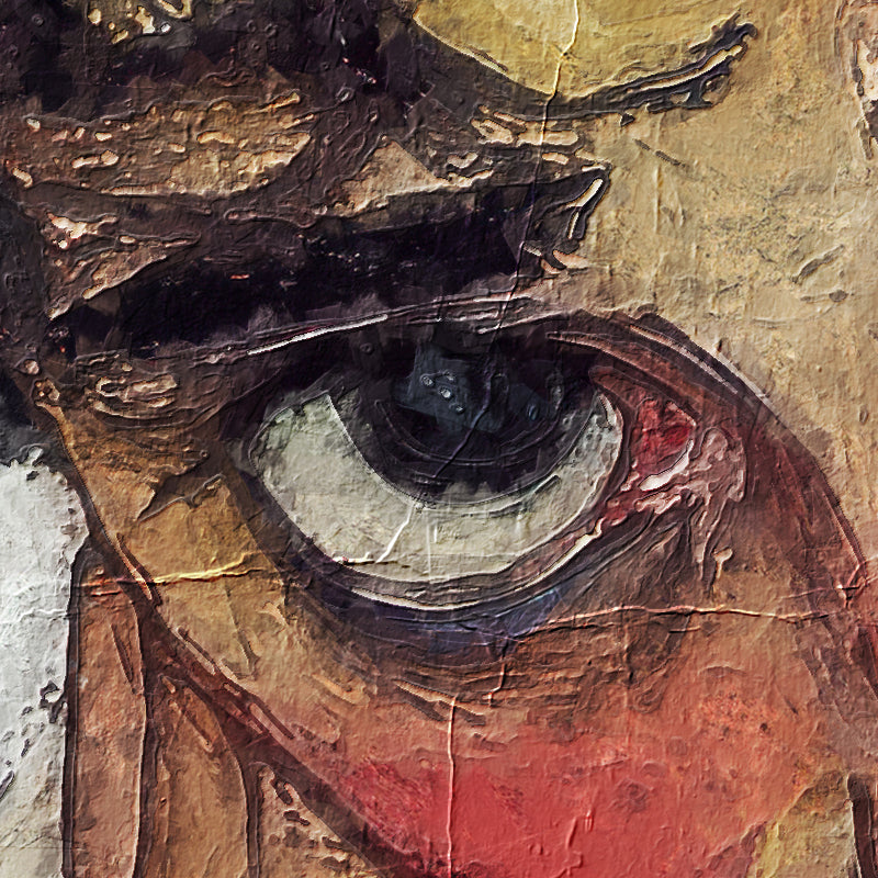 Frau mit Händen am Gesicht - Egon Schiele (Inspiration)