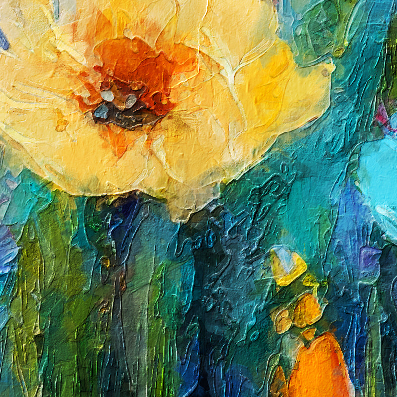 Wildebloementuin – Kleurrijk Schilderij