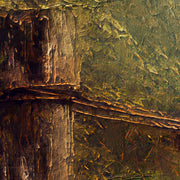 Rustikale Seilbrücke Fluss