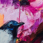 Schilderij Vrouw met vogels