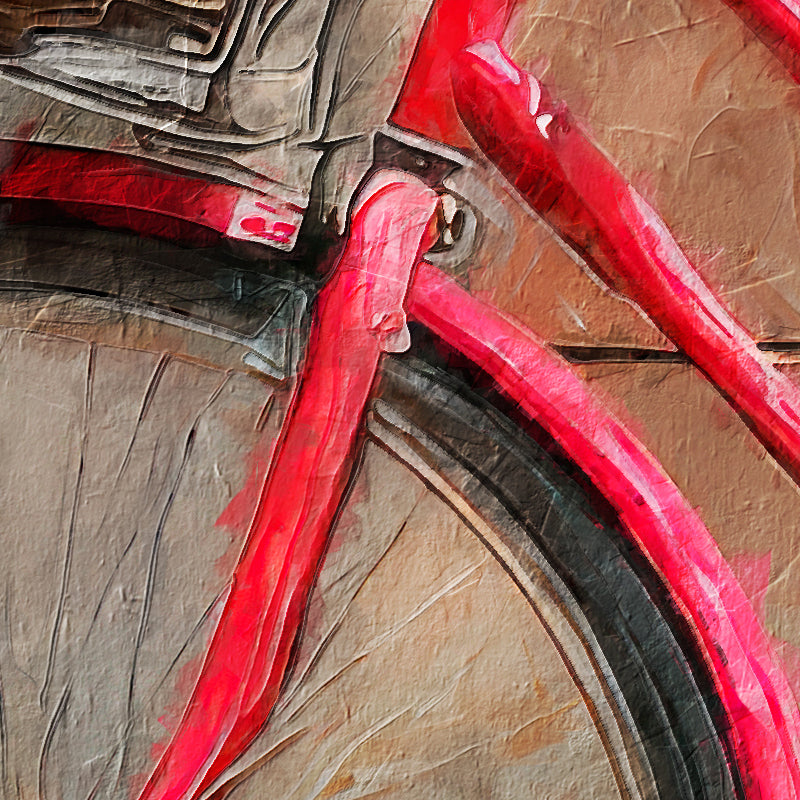 Fiets Met Bloemen Art II