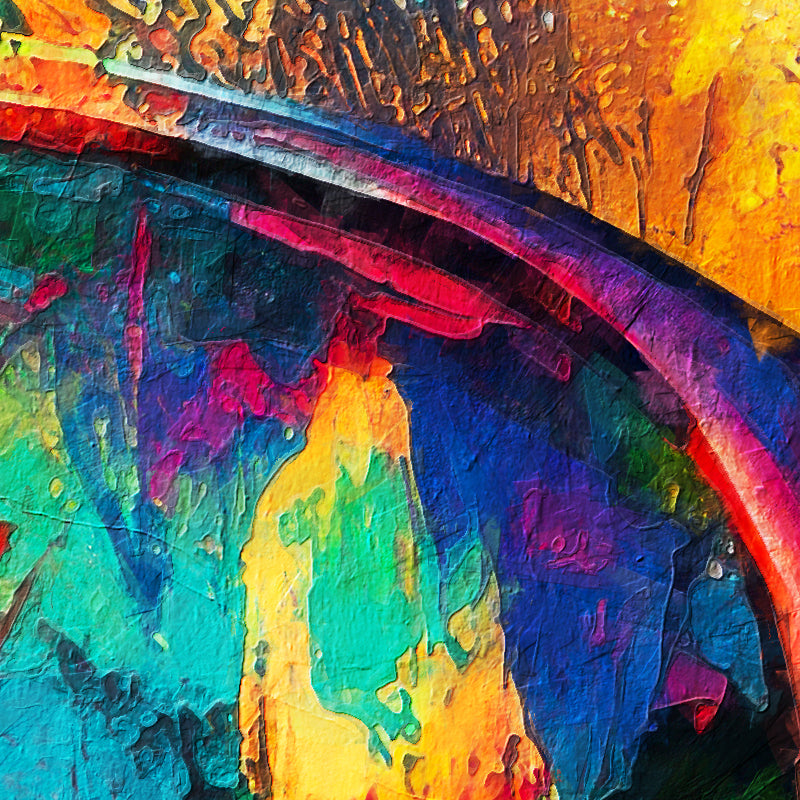 Buntes Gesicht