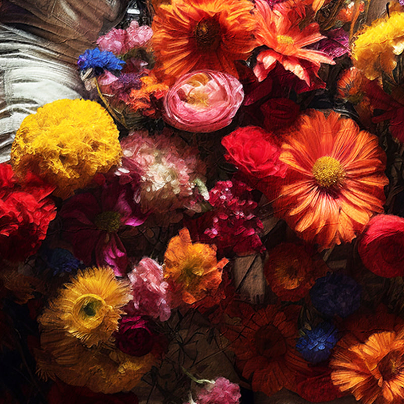 Astronaut in bloemen