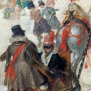 IJsvermaak bij een stad - Hendrick Avercamp