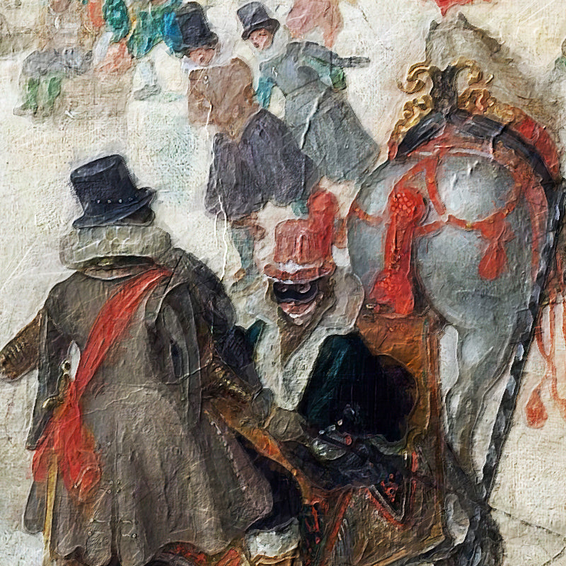 IJsvermaak bij een stad - Hendrick Avercamp