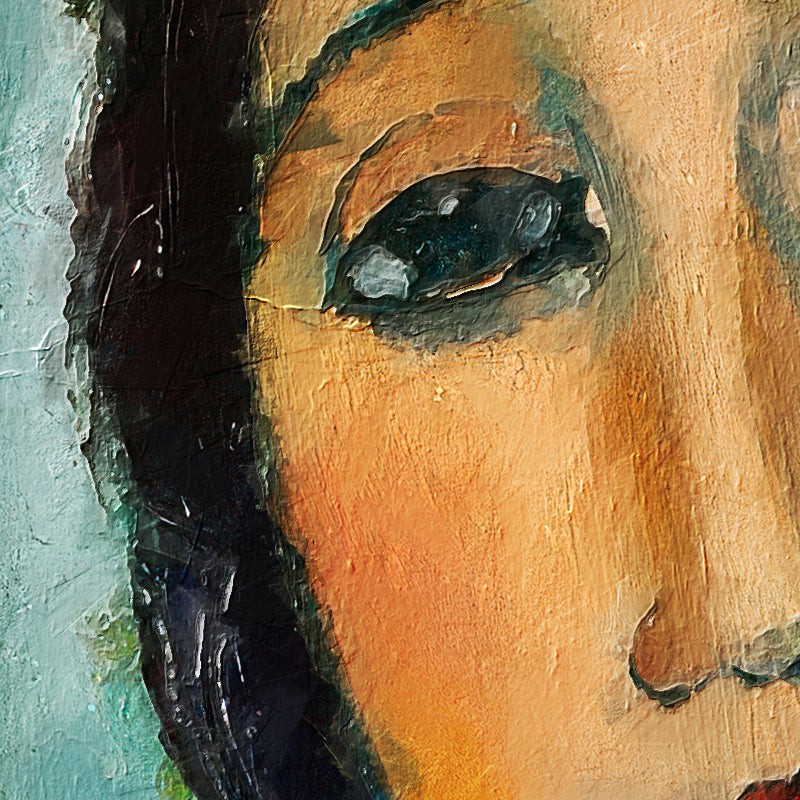 Porträt der brünetten Frau Christina – Amedeo Modigliani