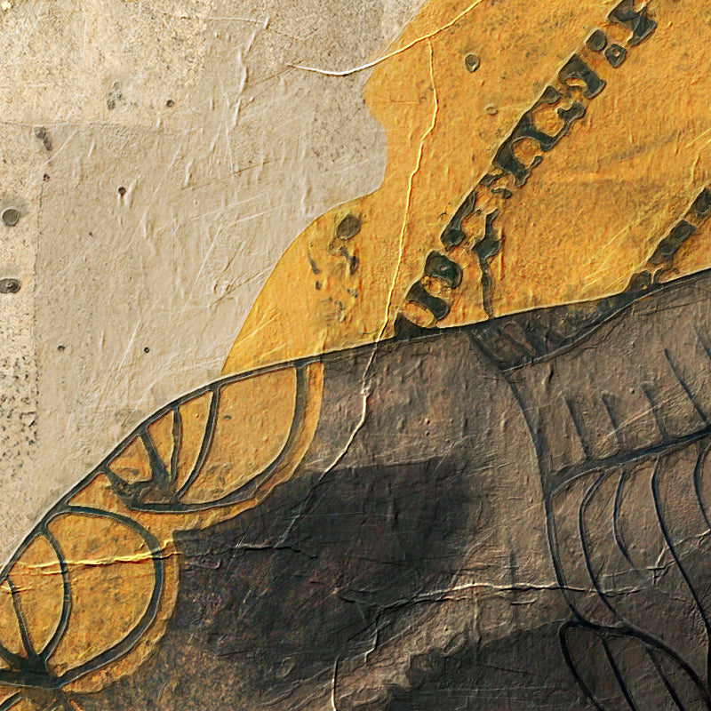 Olifant in sepia Art