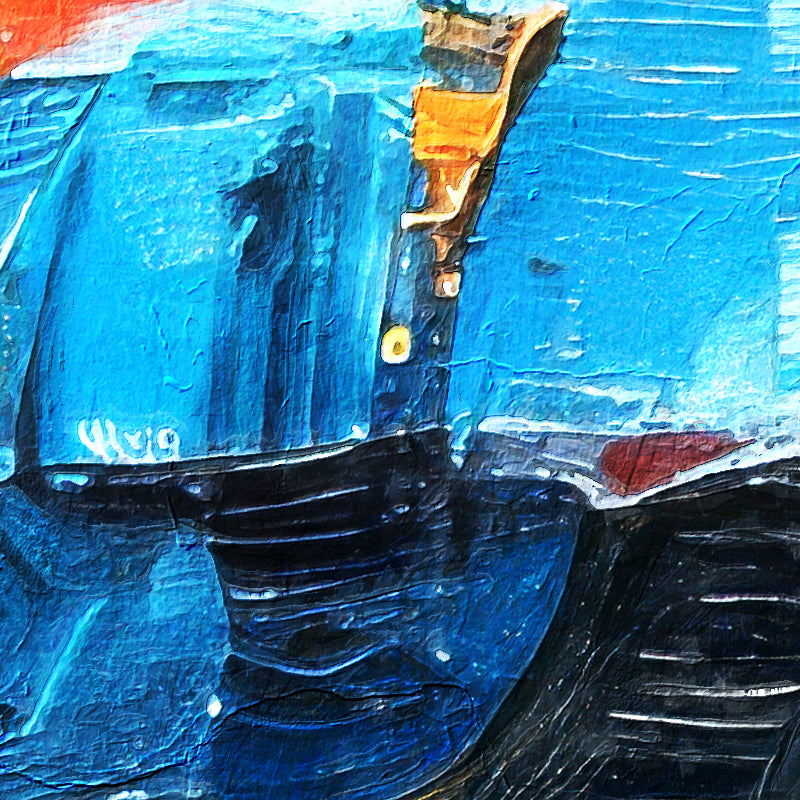 Schilderij Vrouw met paraplu