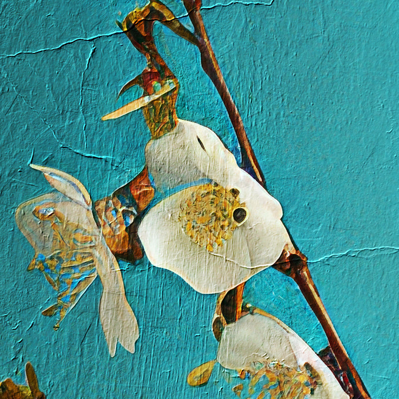 Vaas met witte bloemen