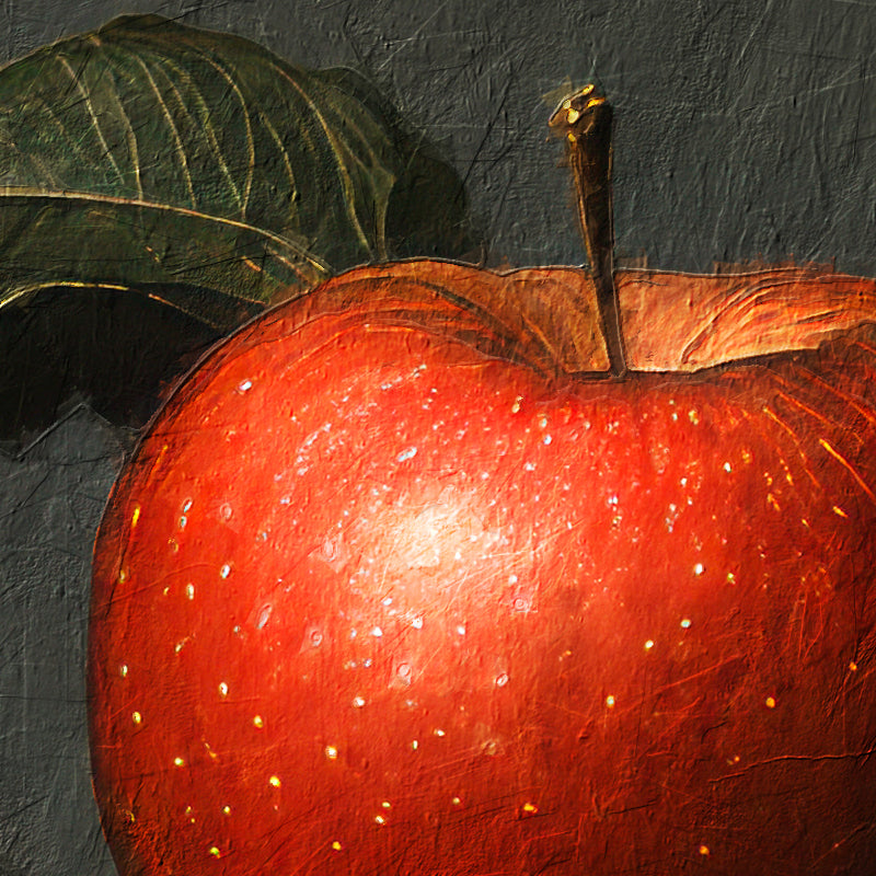 Frau mit Apfel Gemälde