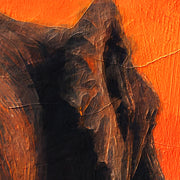 Elefant bei Sonnenuntergang