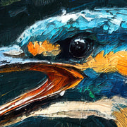 Eisvogel-Gemälde