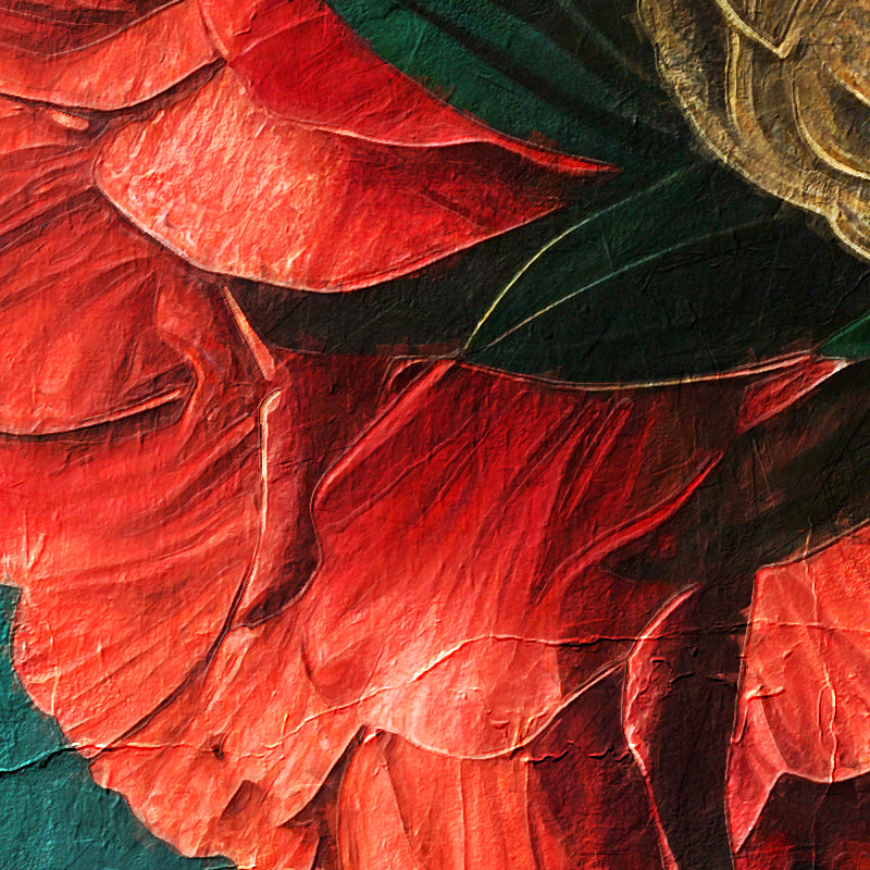 Schilderij Vrouw met bloemen