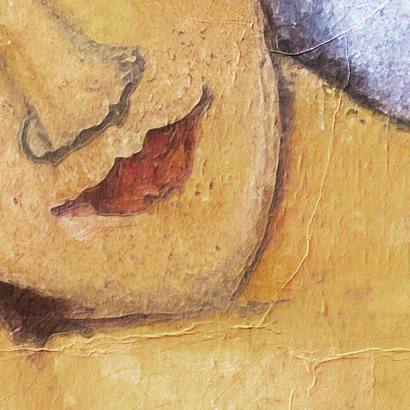 Liggend vrouwelijk naakt op wit kussen -Amedeo Modigliani
