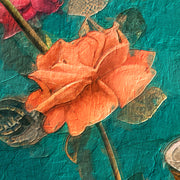 Kunstfrau mit Blumen