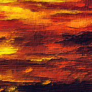 Zonsondergang in de natuur