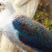 Eine Gruppe exotischer Vögel