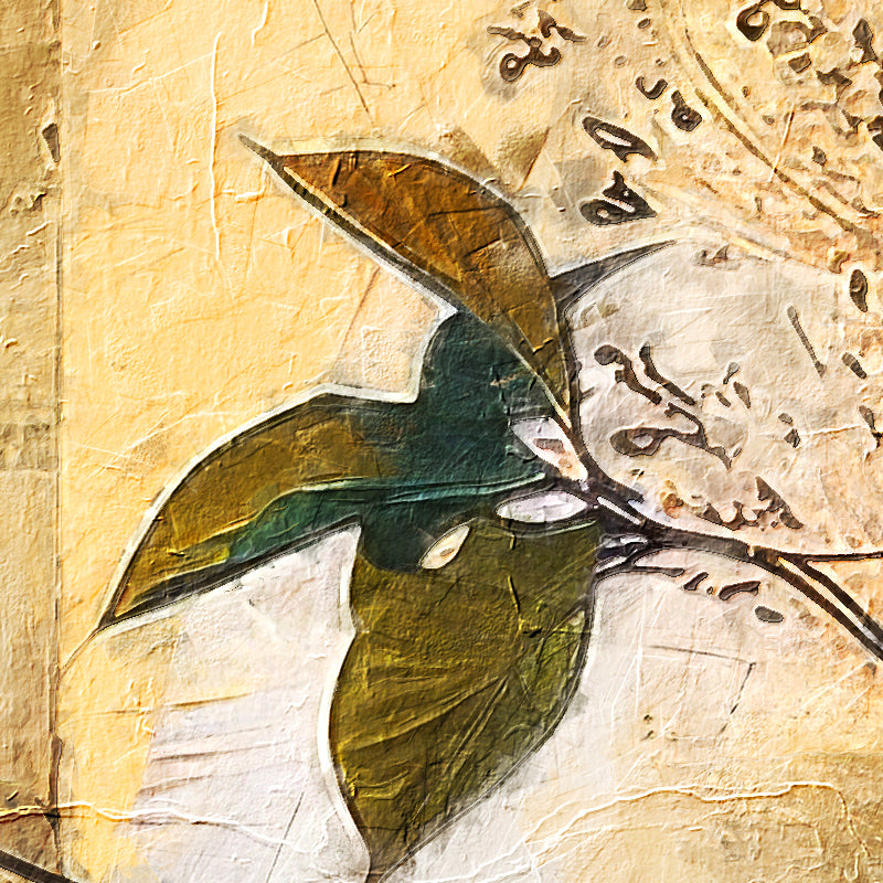 Abstrakt mit Blumen