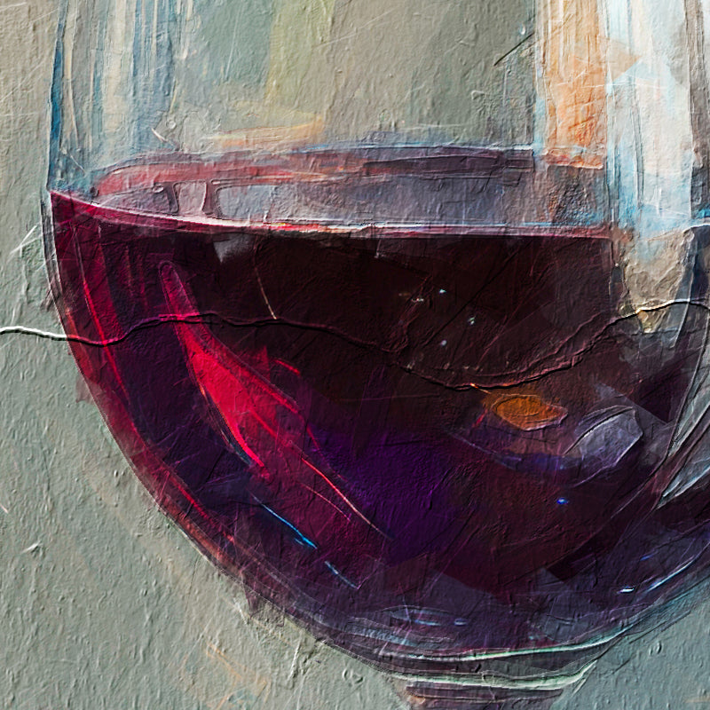Gemälde Wein & Früchte II