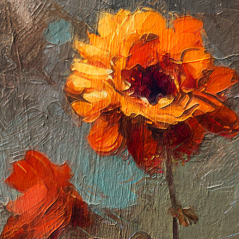 Vintage Uil schilderij