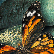 Frau mit Hut - Schmetterling