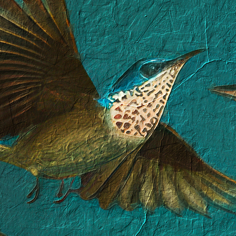 Art vrouw met vogels