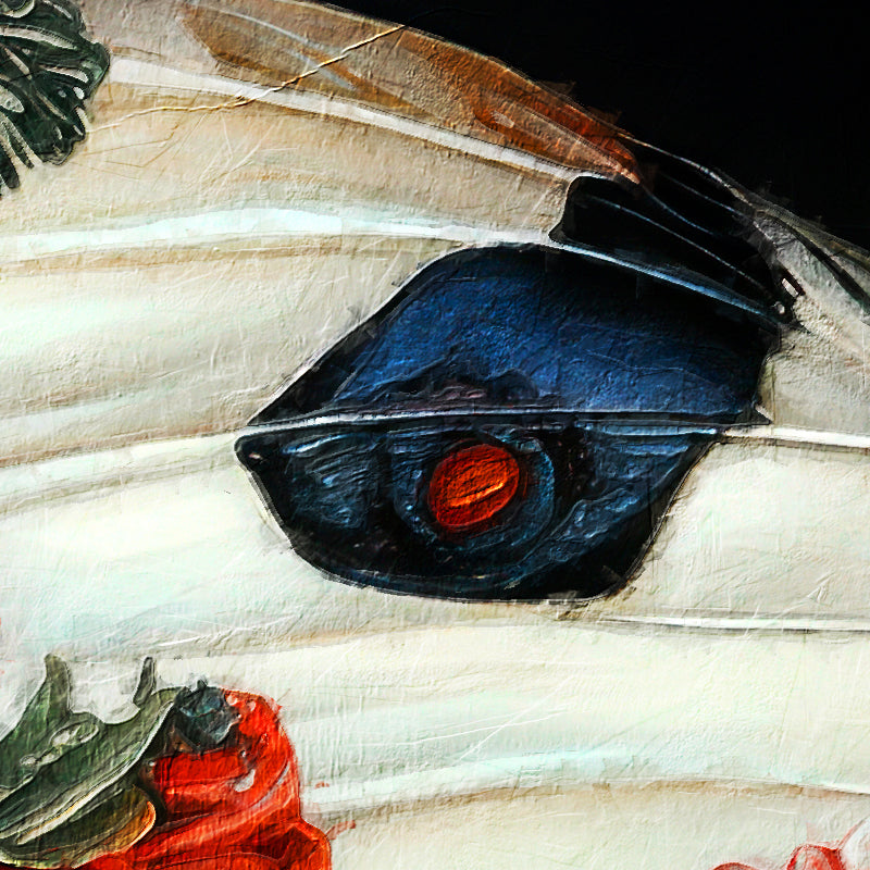 Schmetterling mit Blumen II