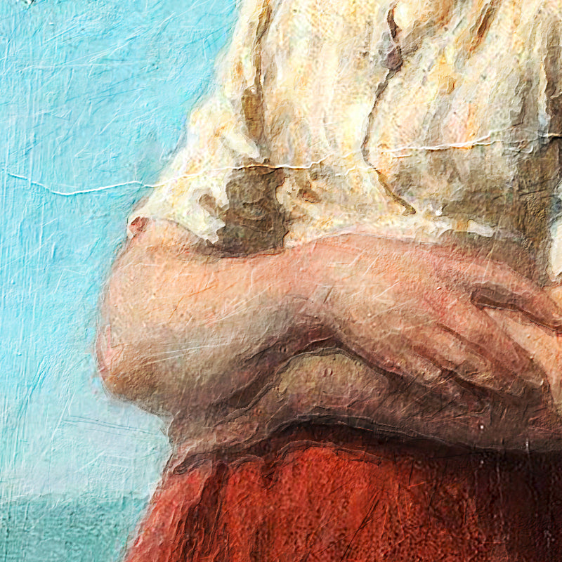Spelende visserskinderen op het strand - Jozef Israels