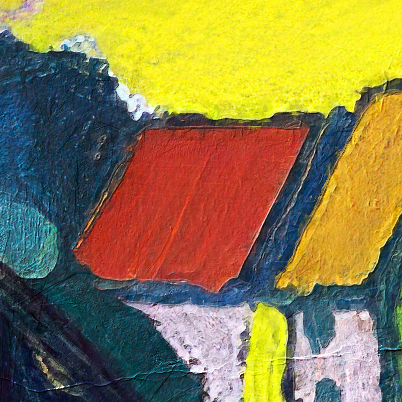 Bayerisches Dorf mit Feld - Kandinsky