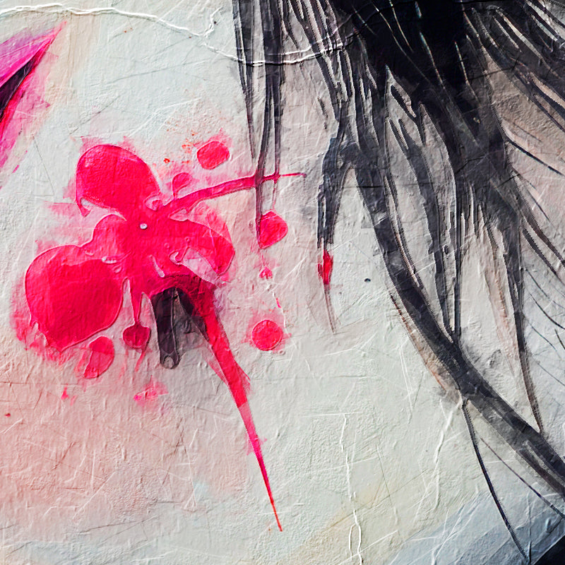 Japanische Geisha-Graffiti