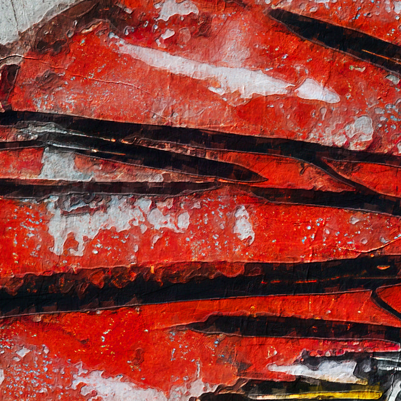 Graffiti asiatische Frau im Kimono
