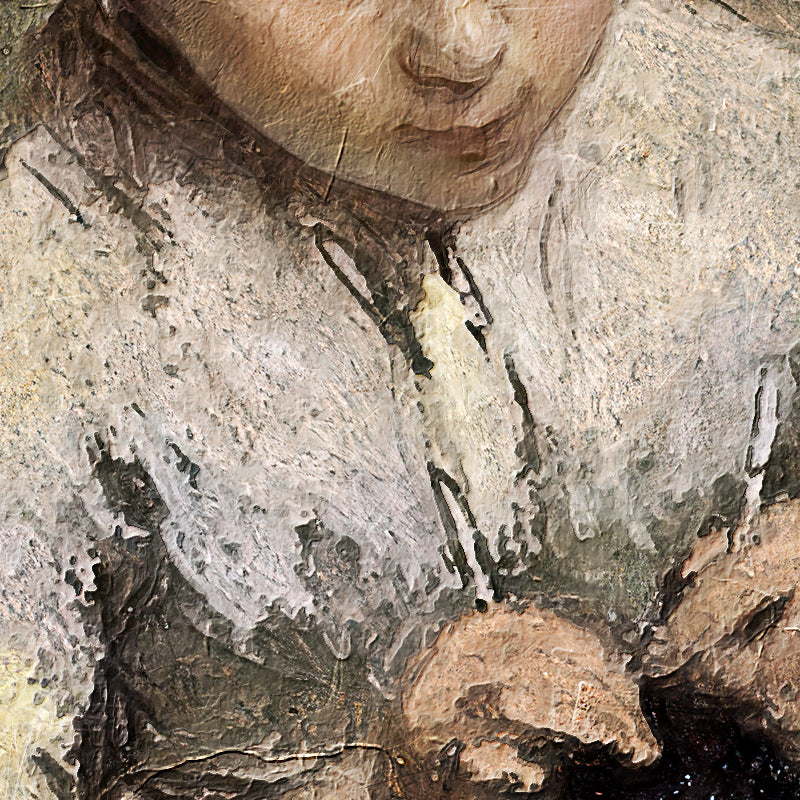 Die kleine Strickerin - Bernard Blommers