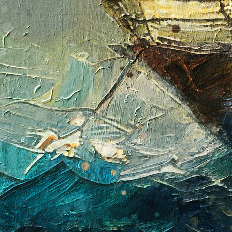 Zeilboot schilderij