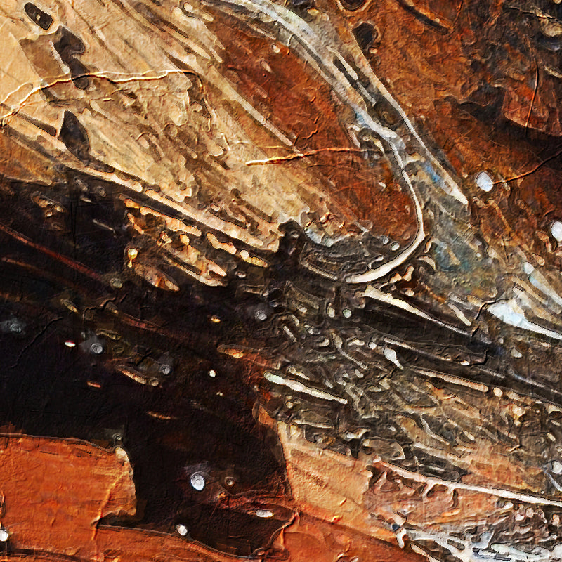 Abstract met warme kleuren