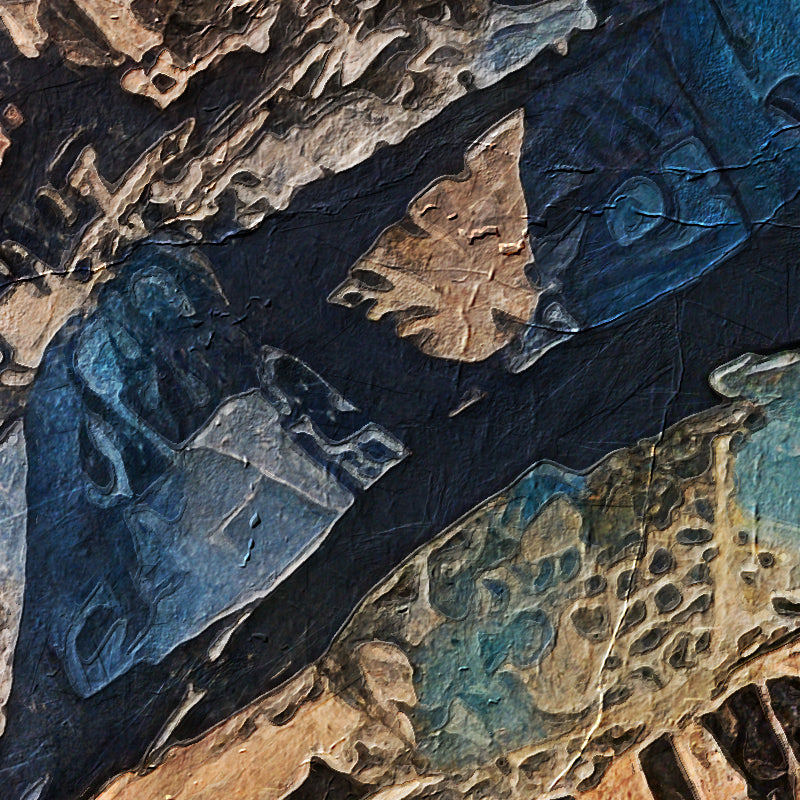 Frauengesicht in Mixed Media