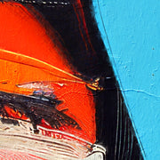Gezicht vrouw schilderij