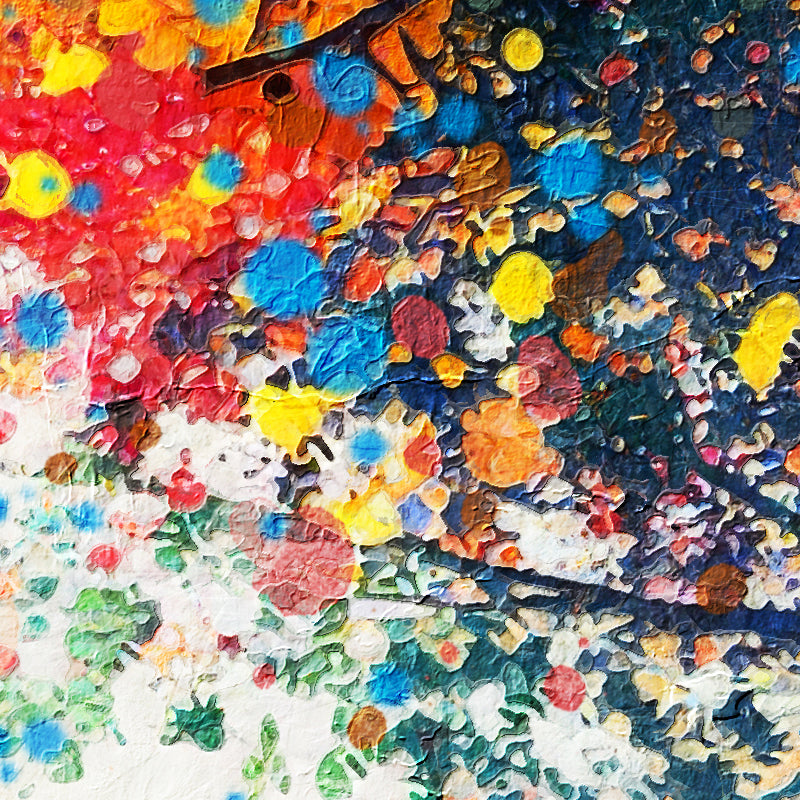 Schilderij kleurrijke boom