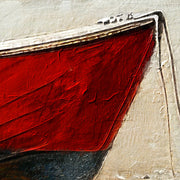 Zee en strand en boot