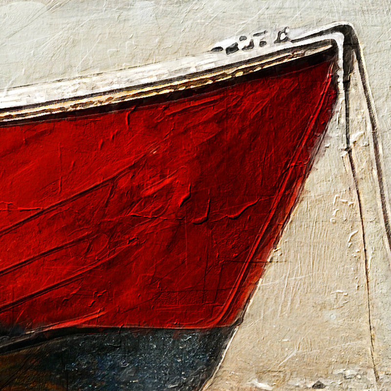 Zee en strand en boot