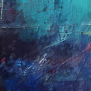 Turquoise schilderij abstract