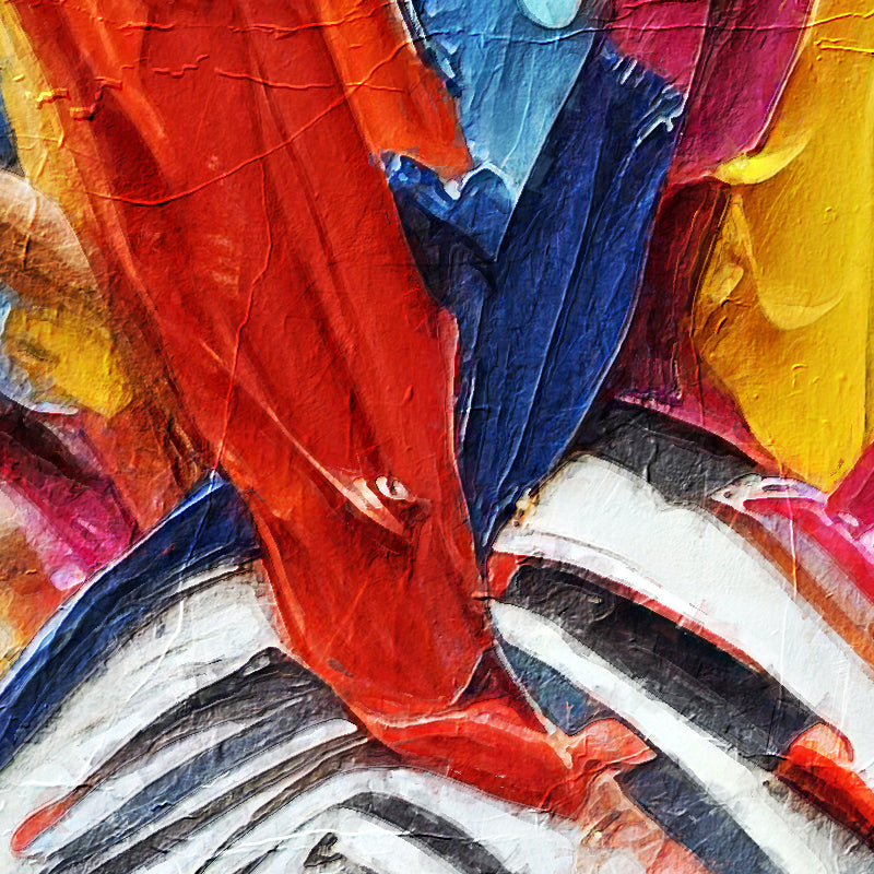 Buntes Zebra