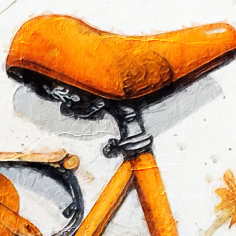 Oranje fiets