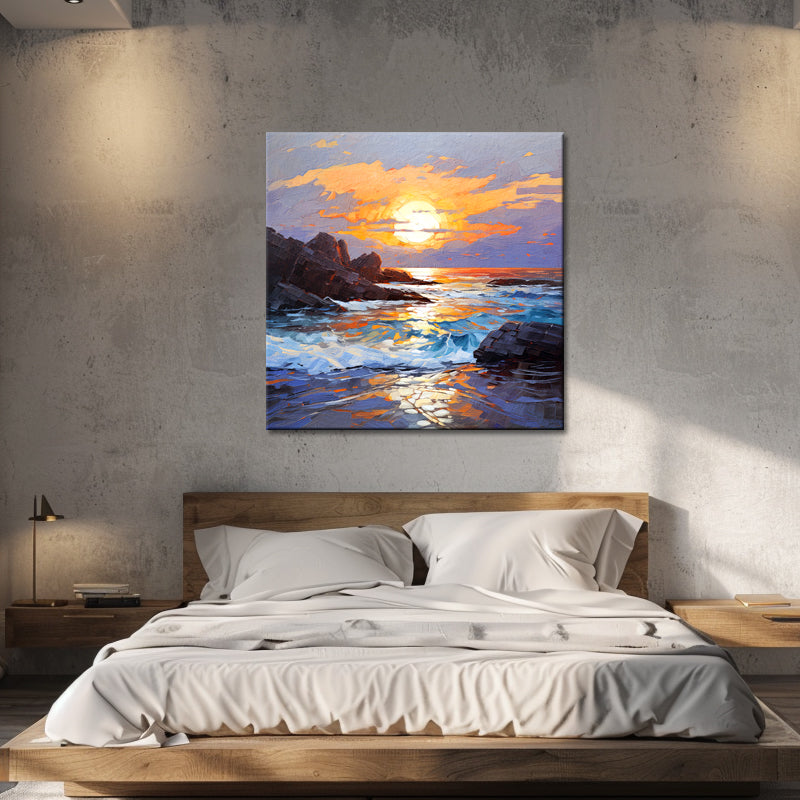Sonnenuntergangsgemälde