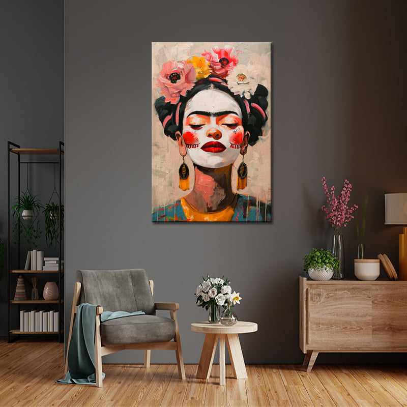 Porträt Frida Kahlo Kunst