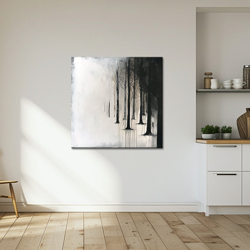 Landschap in zwart wit