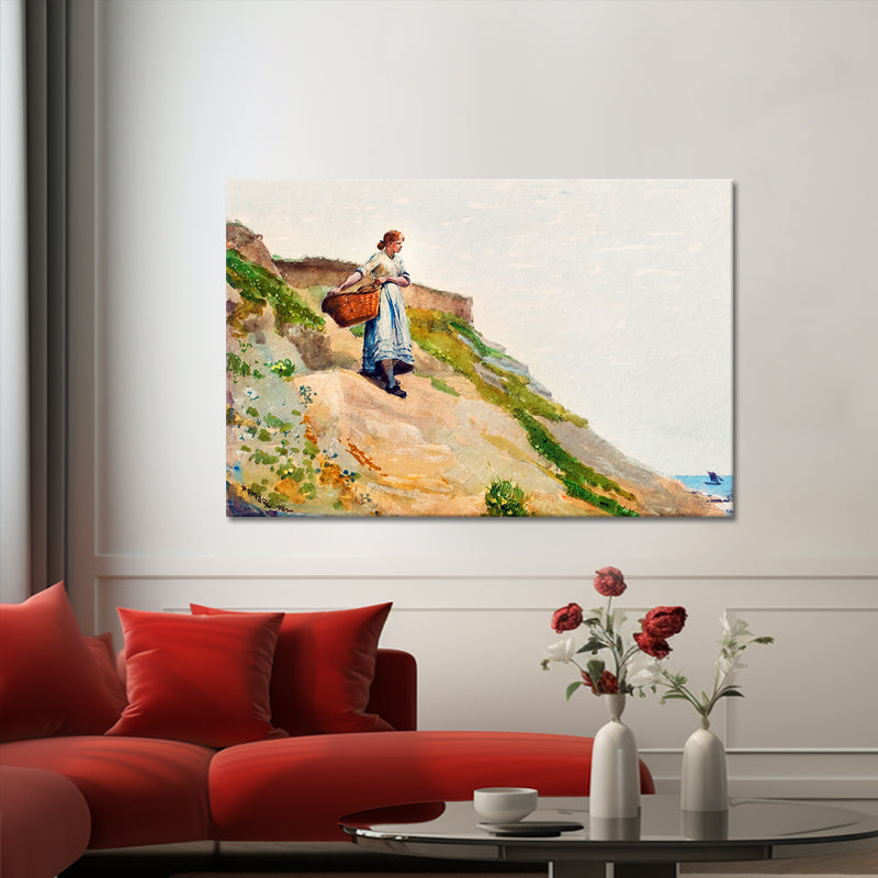Mädchen mit Korb – Winslow Homer
