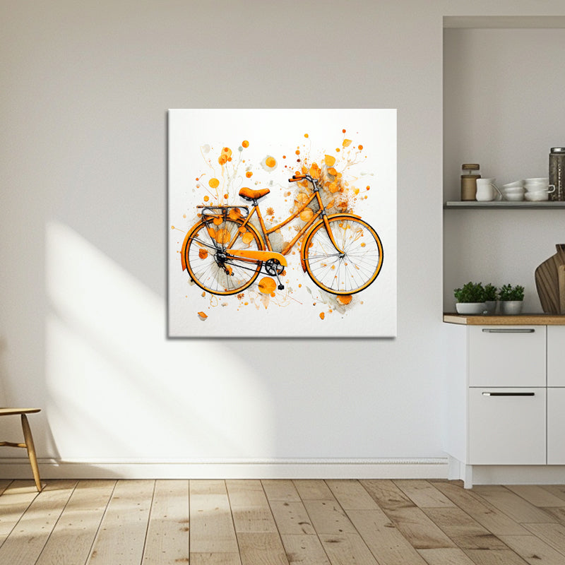 Oranje fiets