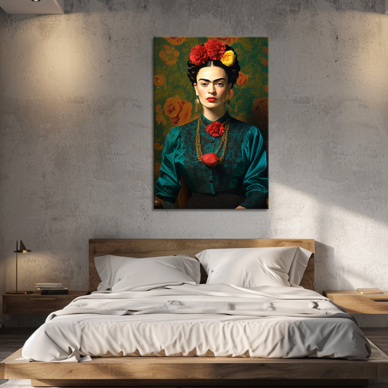 Frida Kahlo met de bloem